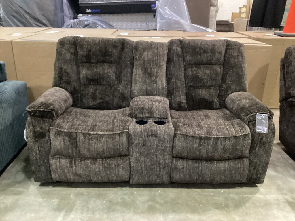 85590 - Ashley Soundwave Chocolate Reclining Loveseat 74x36x42