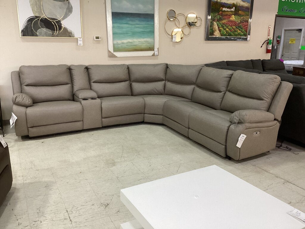85606 - Ashley Brannigan 6pc Power Reclining Sectional 125x112x42