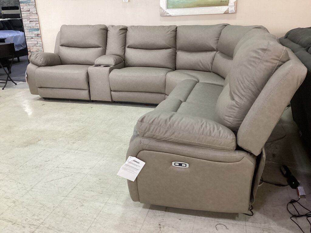 85606 - Ashley Brannigan 6pc Power Reclining Sectional 125x112x42