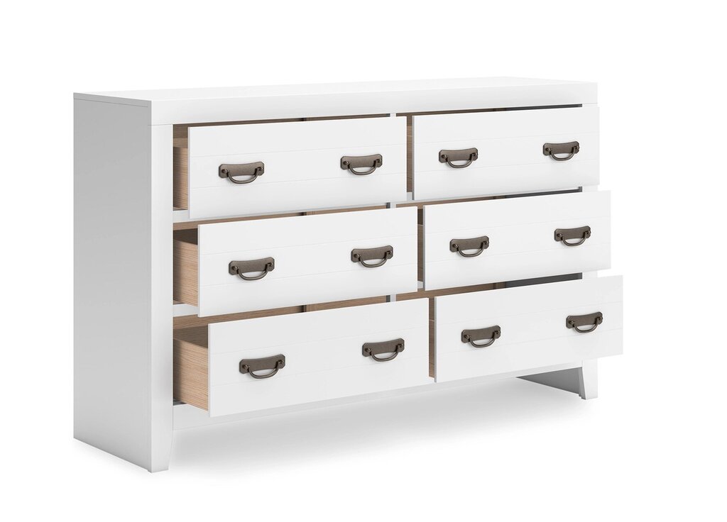 85608 - Ashley Binterglen White Dresser 58x17x36