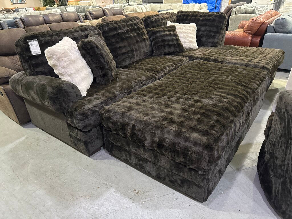 Kama Expresso NEW Sectional w/Ottoman 126x79x40 (7010/7030-2251)