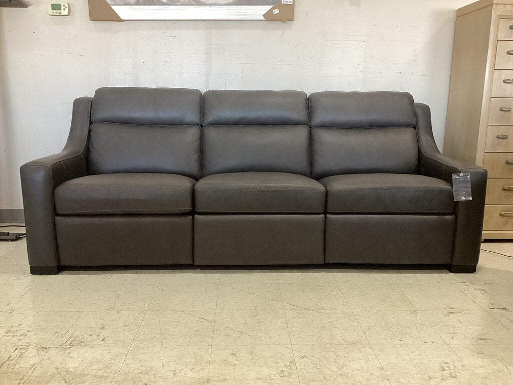 85640 (8538-1) Bernhardt Germain Leather Power Reclining Sofa 85x38x39