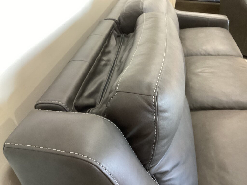 85640 (8538-1) Bernhardt Germain Leather Power Reclining Sofa 85x38x39