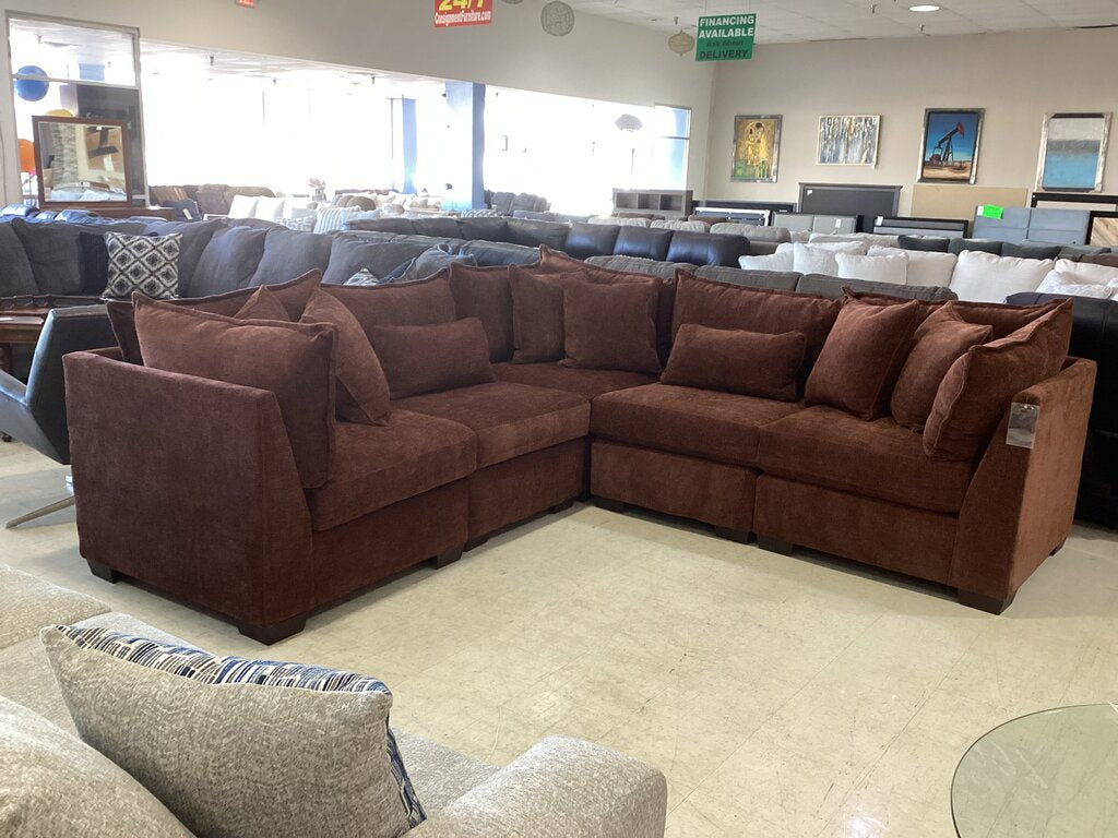 Dino Rust New 5pc Sectional 109x109x40 (85024-4351/4353)