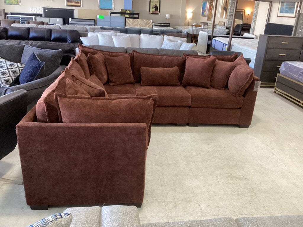 Dino Rust New 5pc Sectional 109x109x40 (85024-4351/4353)