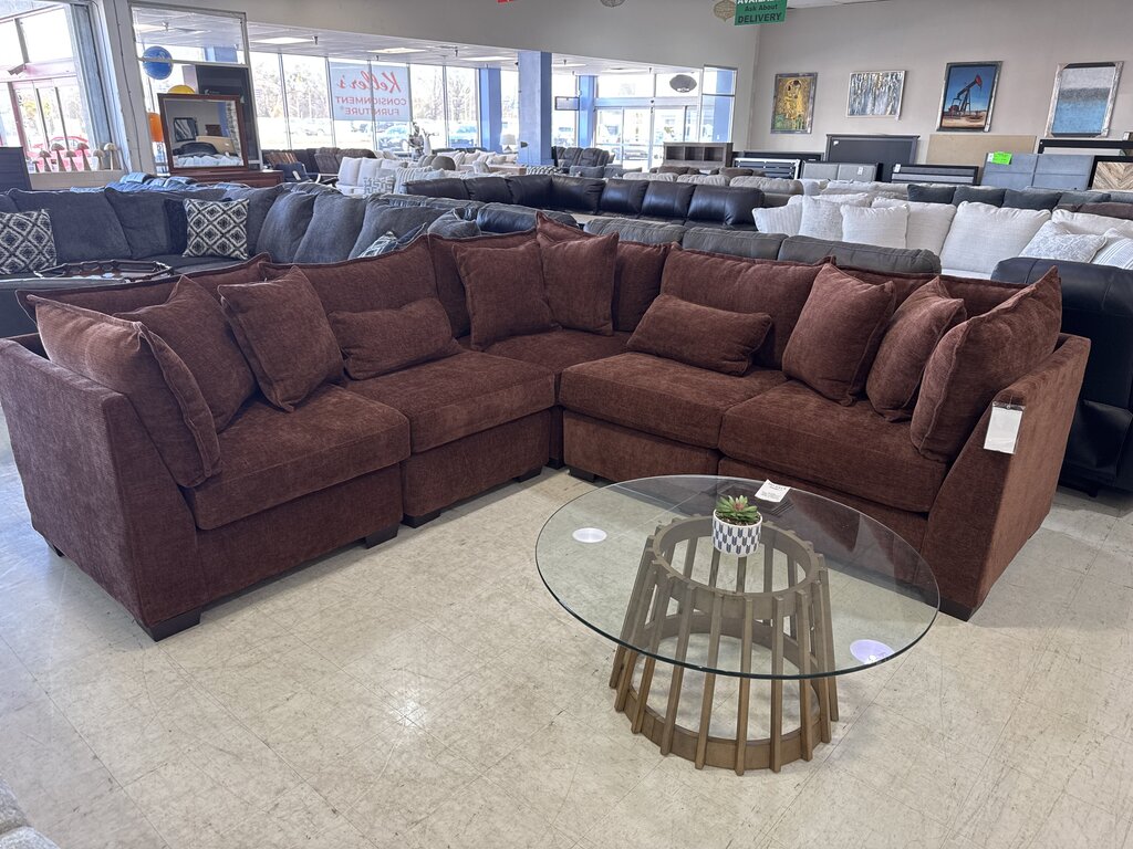 Dino Rust New 5pc Sectional 109x109x40 (85024-4351/4353)