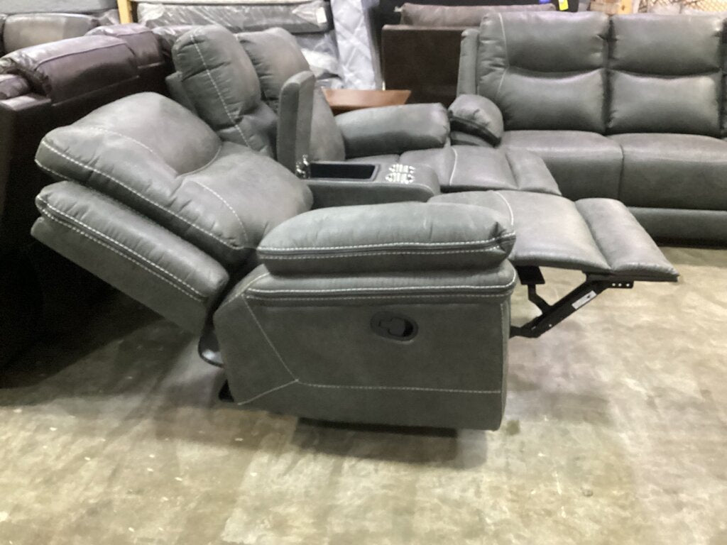 Sullivan Gray NEW Reclining Loveseat 78x33x42 (MR70902-1148)