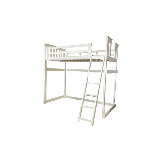 85661 Handcrafted Amish Solid Pine Twin Loft Bed 43x81x75