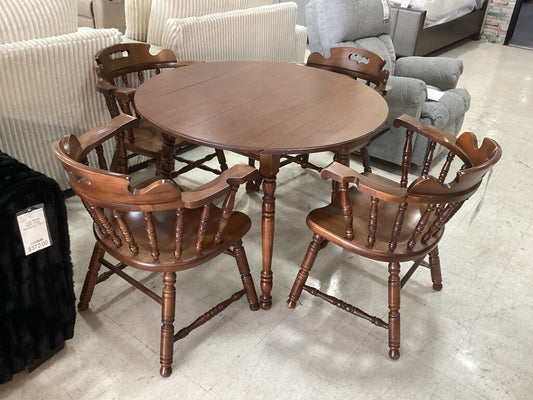 85651 Tell City Maple 5pc Drop Leaf Dining Set 41x41-56x30
