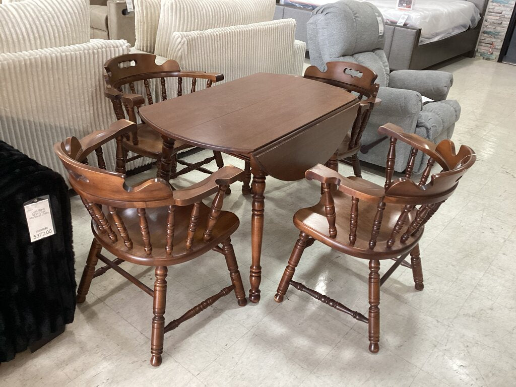 85651 -Tell City Maple 5pc Drop Leaf Dining Set 41x41-56x30