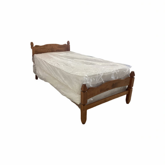 85653 Vintage Wood Twin Bed Frame 39x81x35