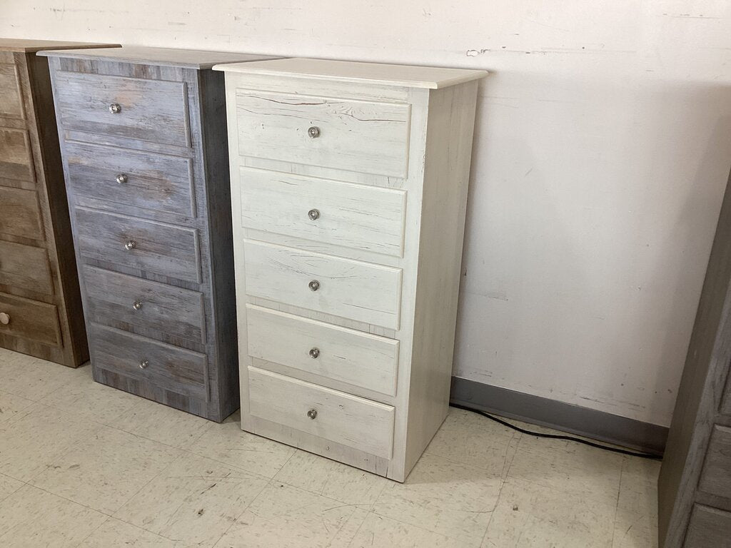 244416 - Sandy Beach NEW 5 Drawer Chest 24x16x44