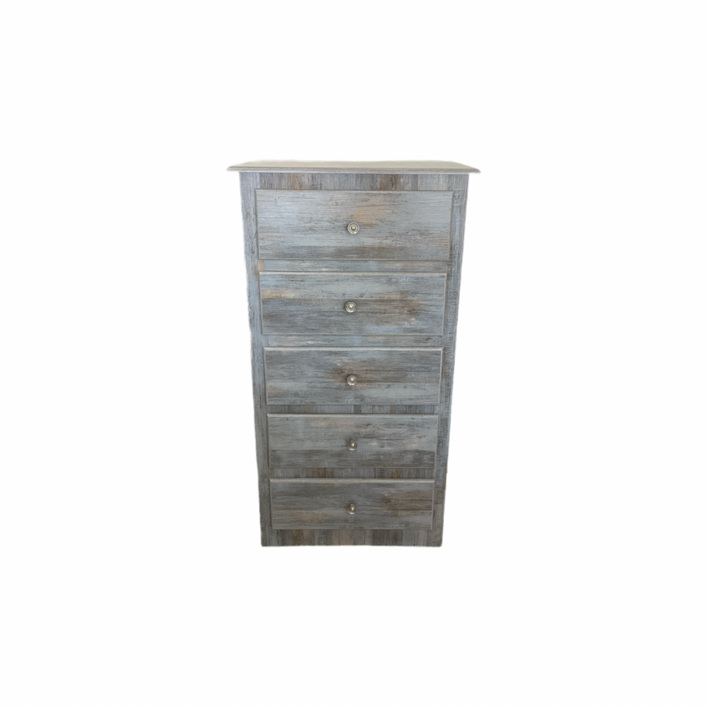 244416 - Rustic Lake NEW 5 Drawer Chest 24x16x44