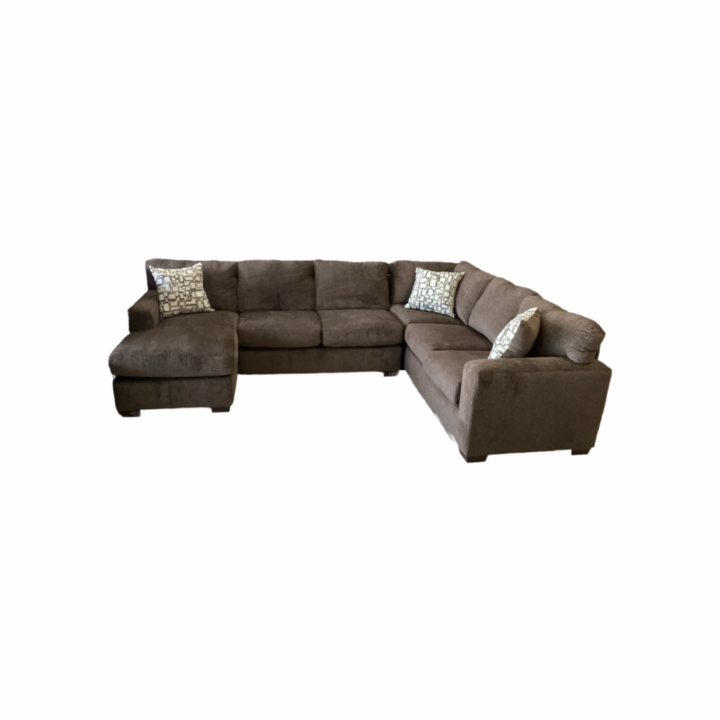 Greenland Brown NEW 2pc Sectional LSFC 135x100/64x39 (620/40)