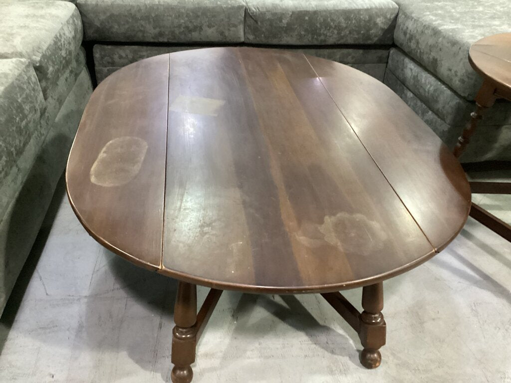 85650 - Willett Solid Cherry Drop Leaf 3pc Occasional Set (48x19-36x17)(27x24)