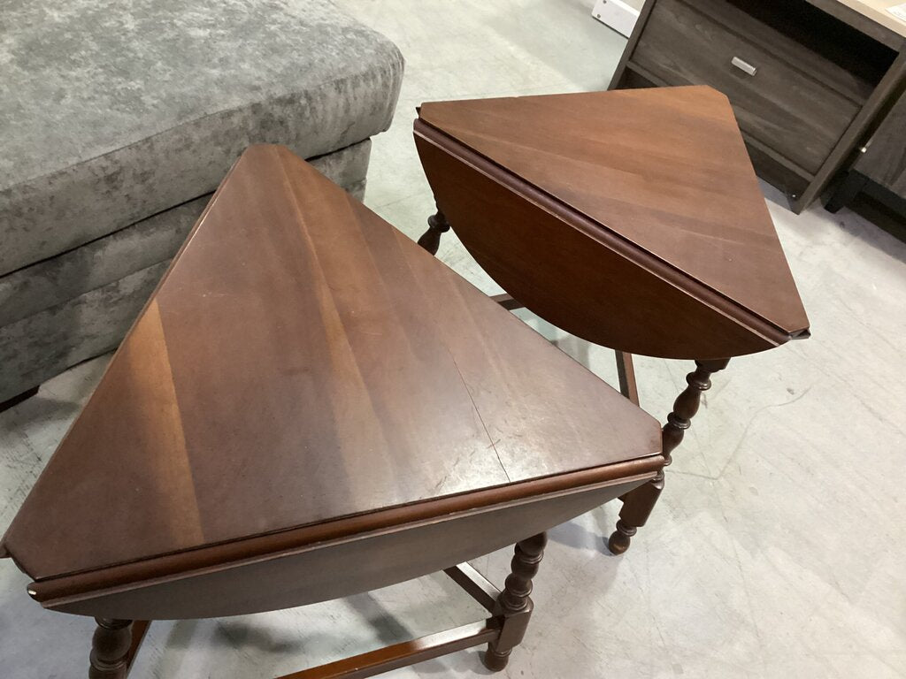 85650 - Willett Solid Cherry Drop Leaf 3pc Occasional Set (48x19-36x17)(27x24)