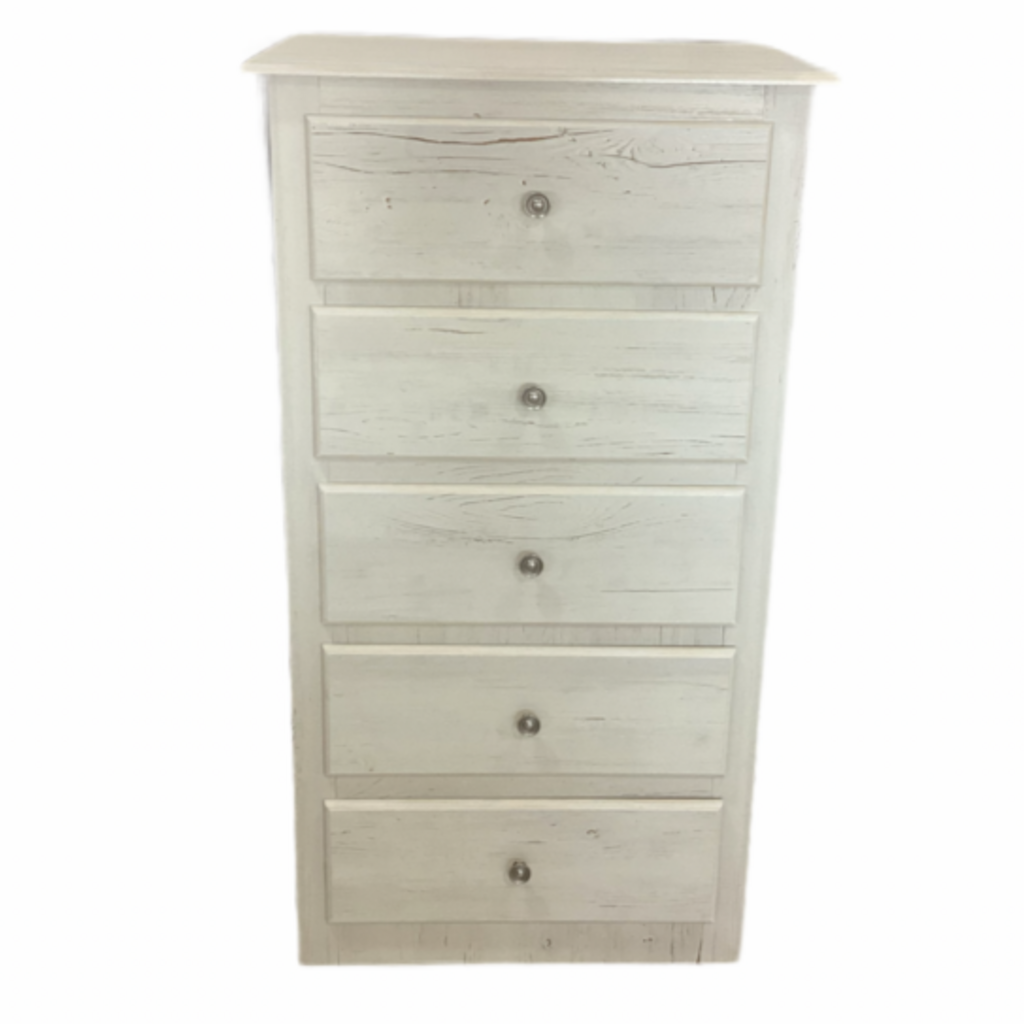 244416 - Sandy Beach NEW 5 Drawer Chest 24x16x44