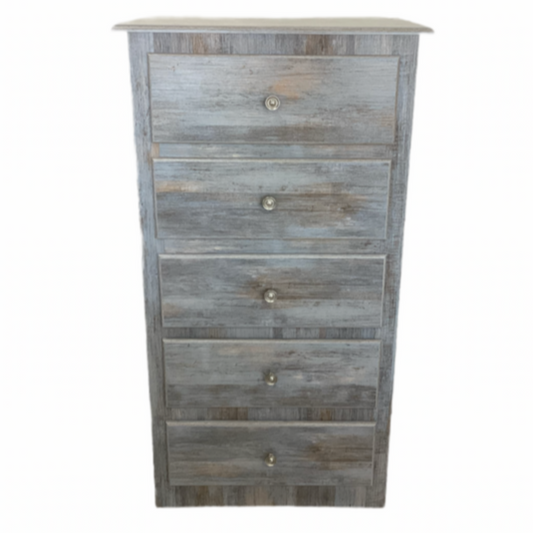 244416 - Rustic Lake NEW 5 Drawer Chest 24x16x44