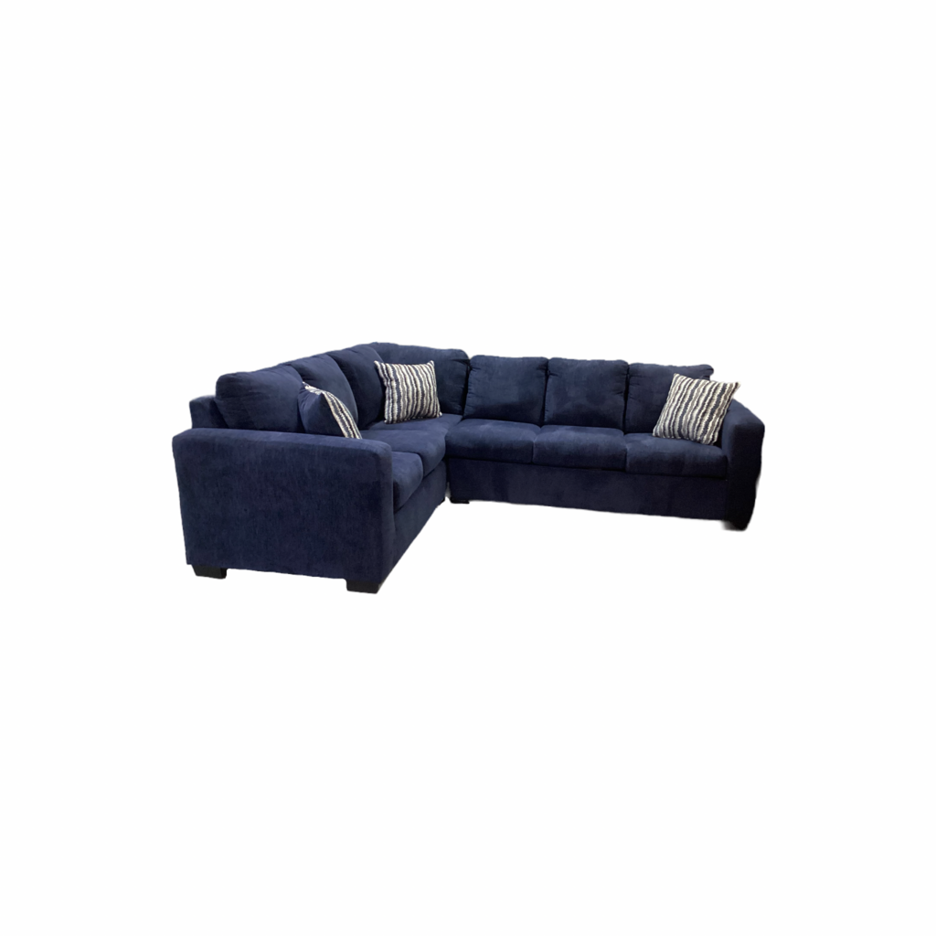 Woodland Navy New Sectional 111x88x36