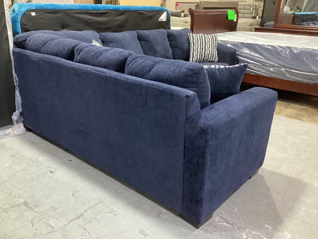 Woodland Navy New Sectional 111x88x36