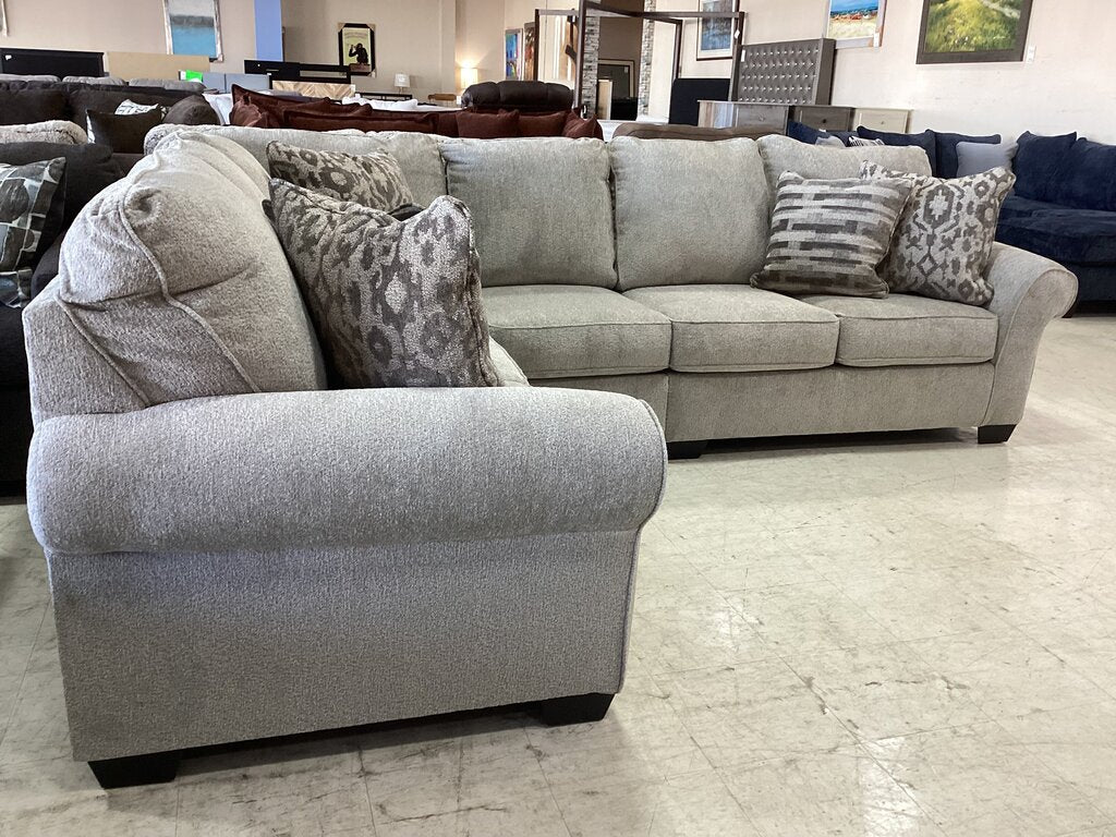 85676 - Ashley Claireah Umber 3pc Sectional 119x93x40