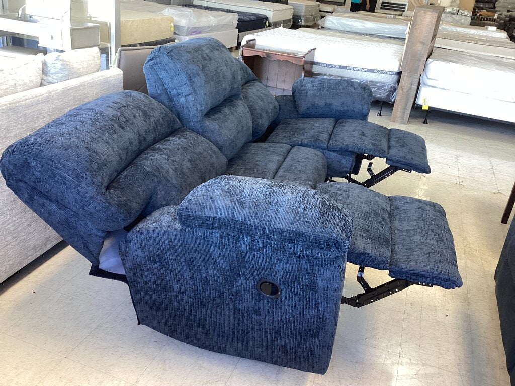 Wow Navy NEW Reclining Sofa 89x34x41 (1403)