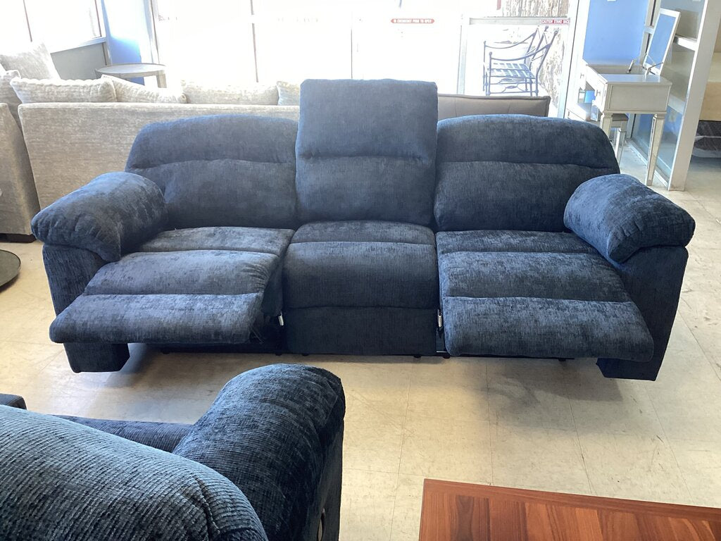 Wow Navy NEW Reclining Sofa 89x34x41 (1403)