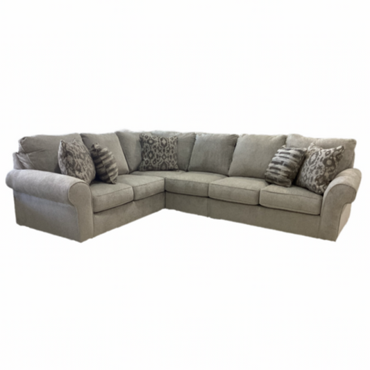 85676 - Ashley Claireah Umber 3pc Sectional 119x93x40