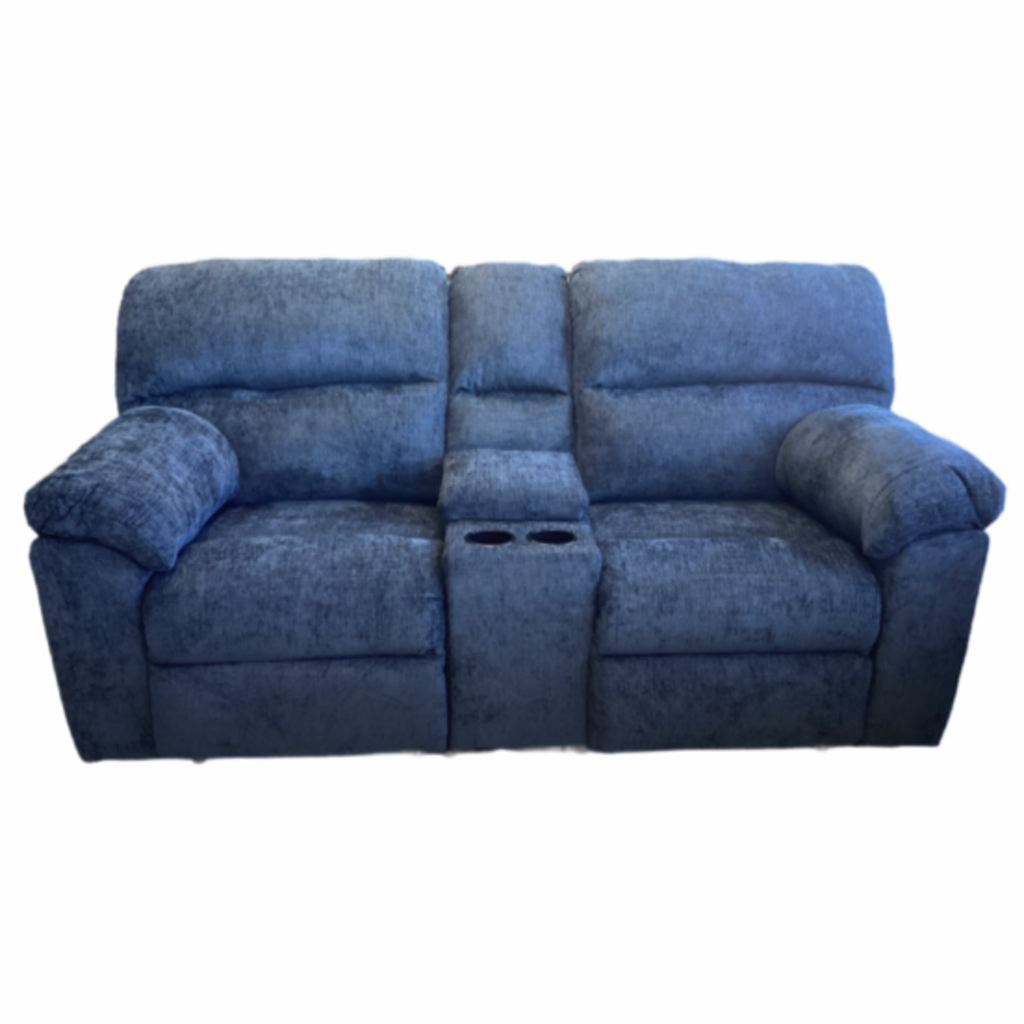 Wow Navy NEW Reclining Loveseat w/Console 78x34x41 (1420)