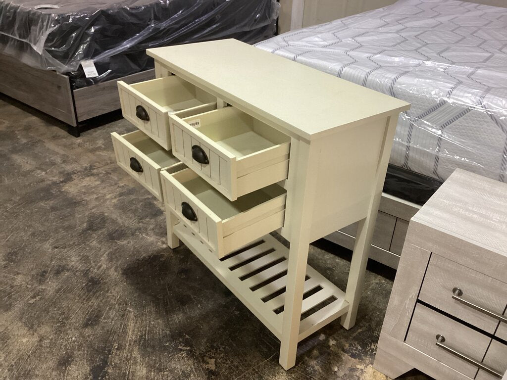 85699 - Four Drawer Console Table 32x14x33
