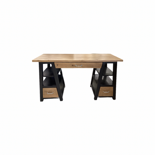 85692 - Two Tone Wood Desk 55x24x30
