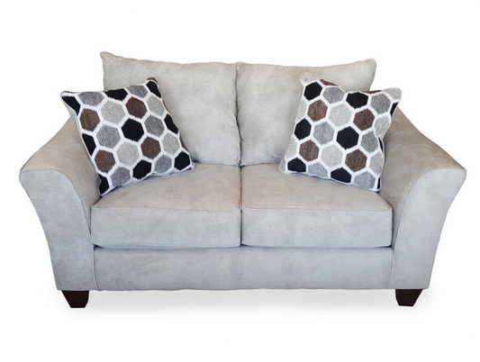 Anna Silver NEW Loveseat 68x38x39 (7702-ANNS)