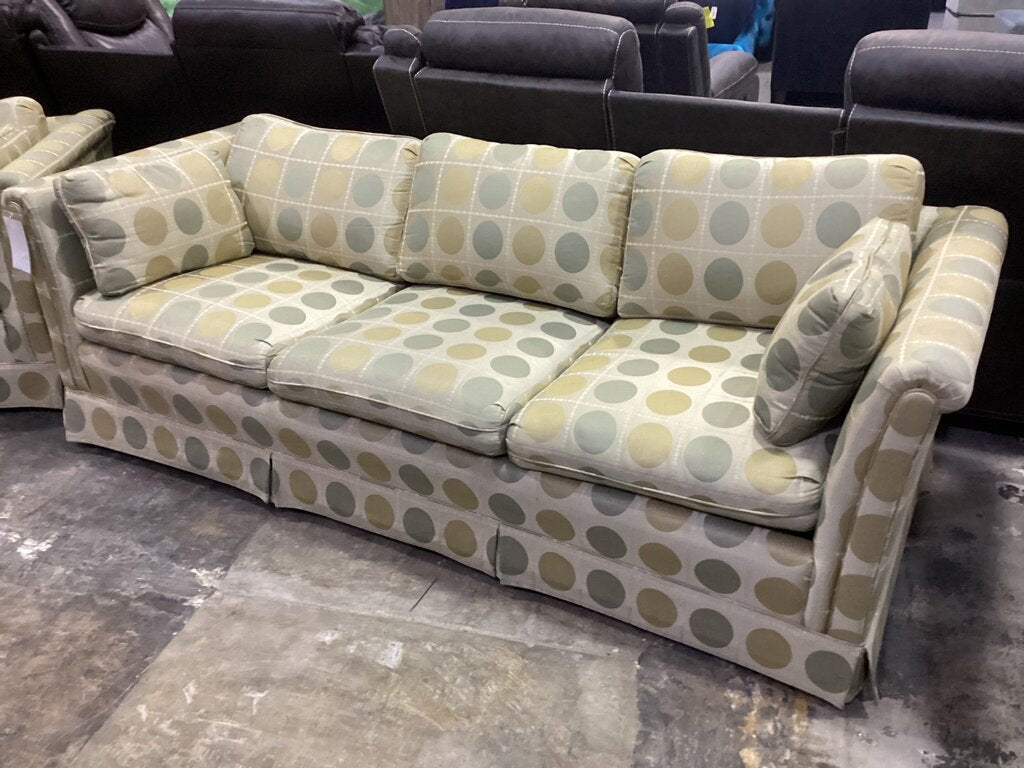 85647 - Reupholstered Sleeper Sofa and Loveseat (83x33x27)(61x33x27)