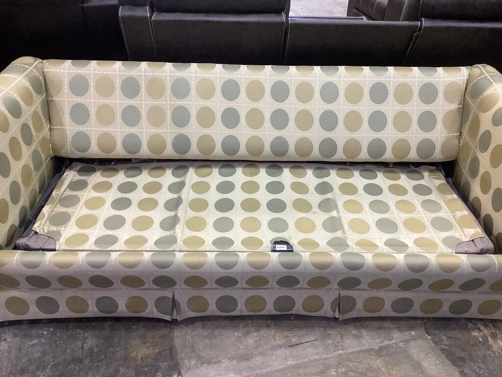 85647 - Reupholstered Sleeper Sofa and Loveseat (83x33x27)(61x33x27)