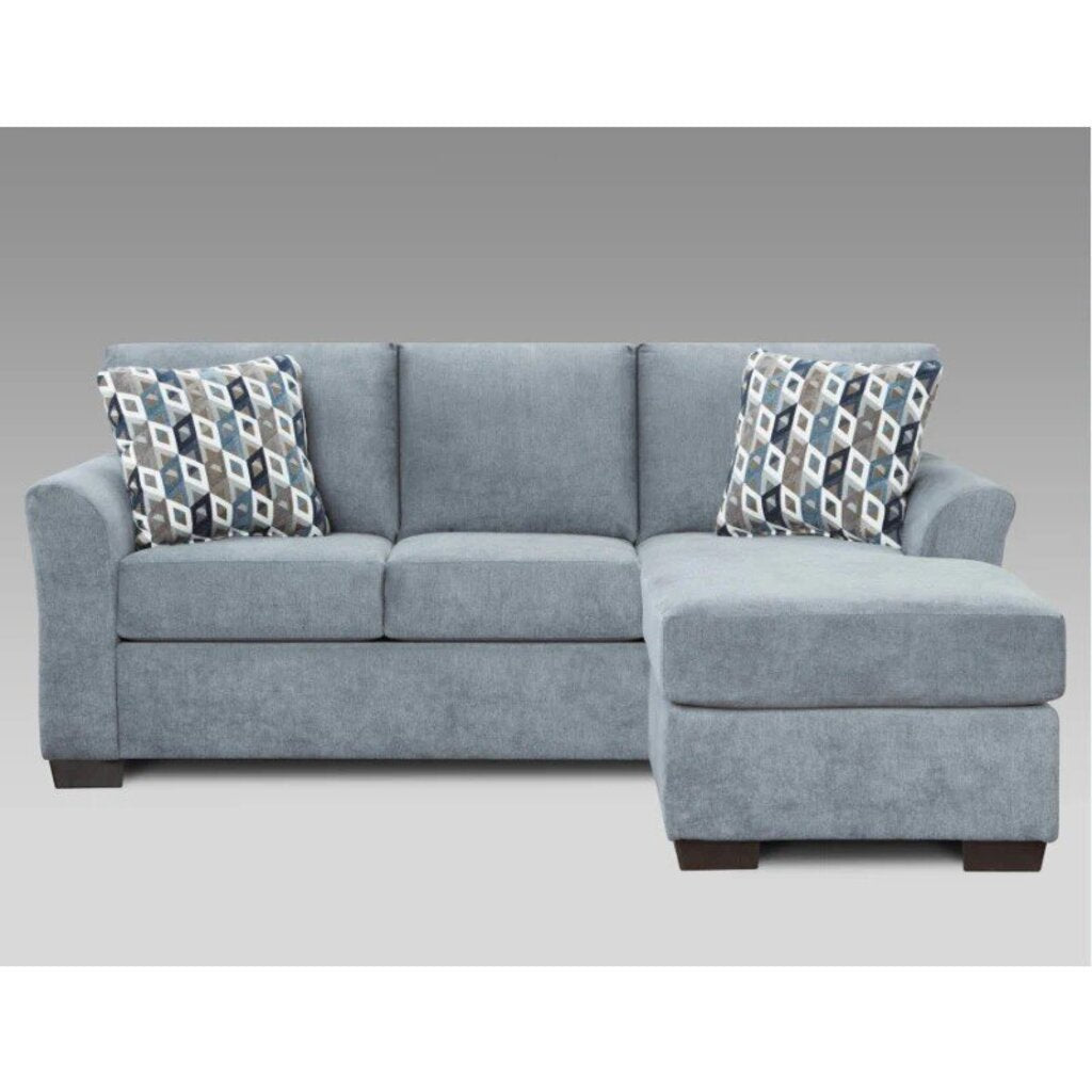 Anna Blue Gray NEW Reversible Sofa Chaise 82x64x38 (3903-ANNG)