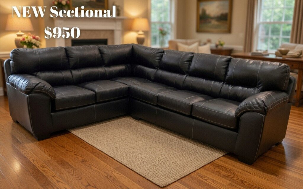 Austin Chocolate NEW Sectional 114x91x38 (5651-52)