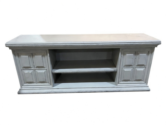 85735 - Hand Painted Wood TV Stand 72x18x30