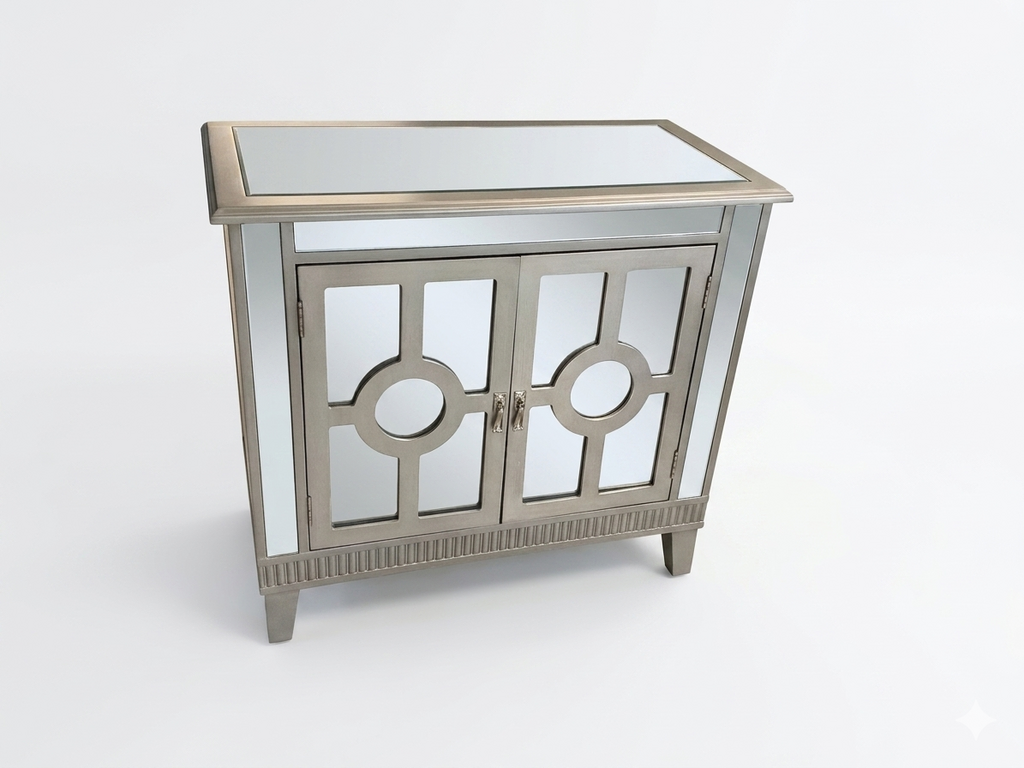85742 - Mirrored Accent Cabinet 32x16x29