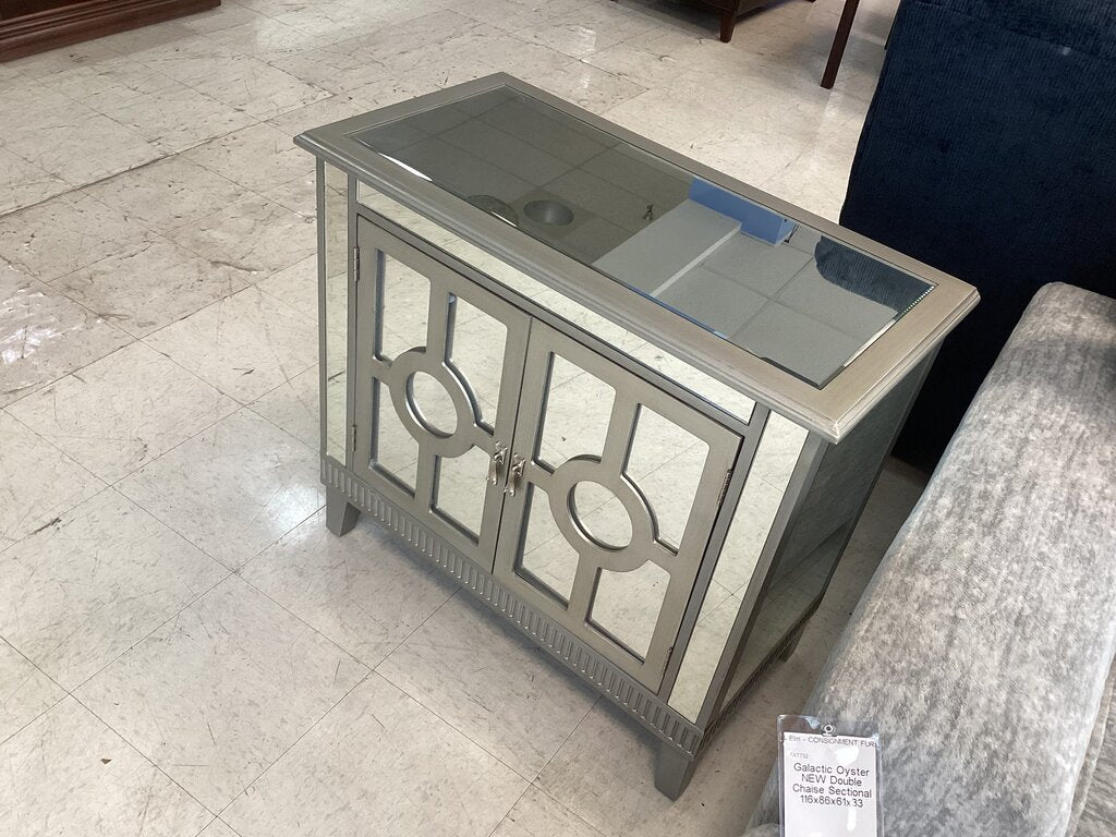85742 - Mirrored Accent Cabinet 32x16x29