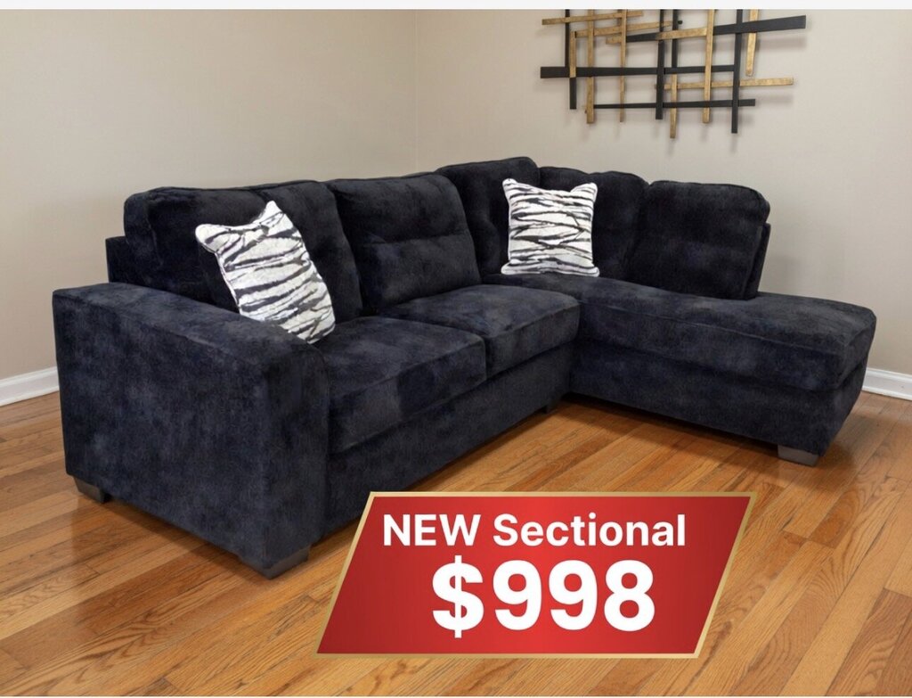 Torrey Black NEW Sectional 114x81x40 (32521/13-3035)