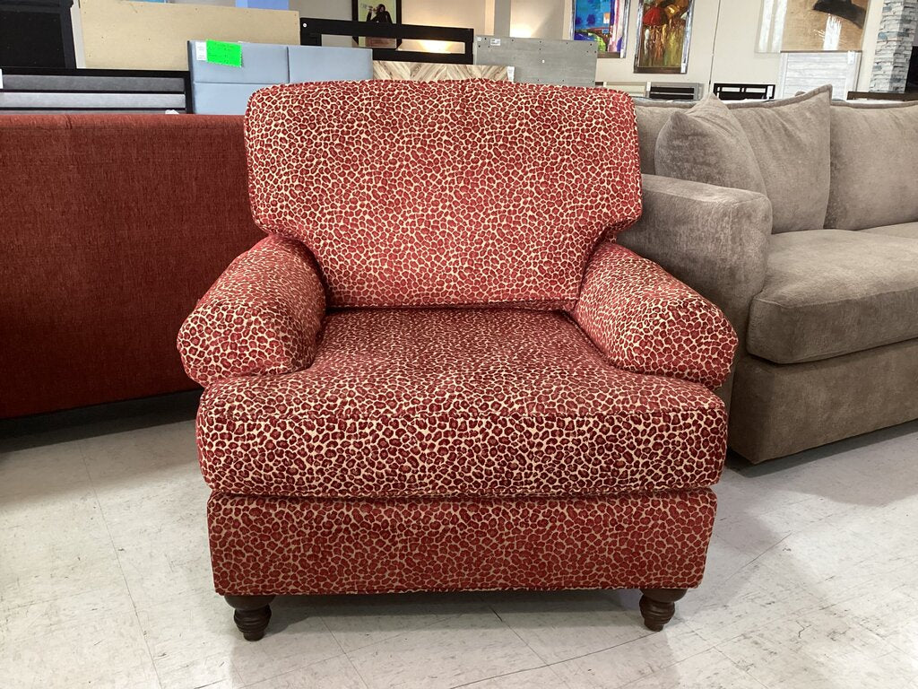 85769 - King Hickory Leopard Chair and Ottoman (40x36x36)(26x31x18)