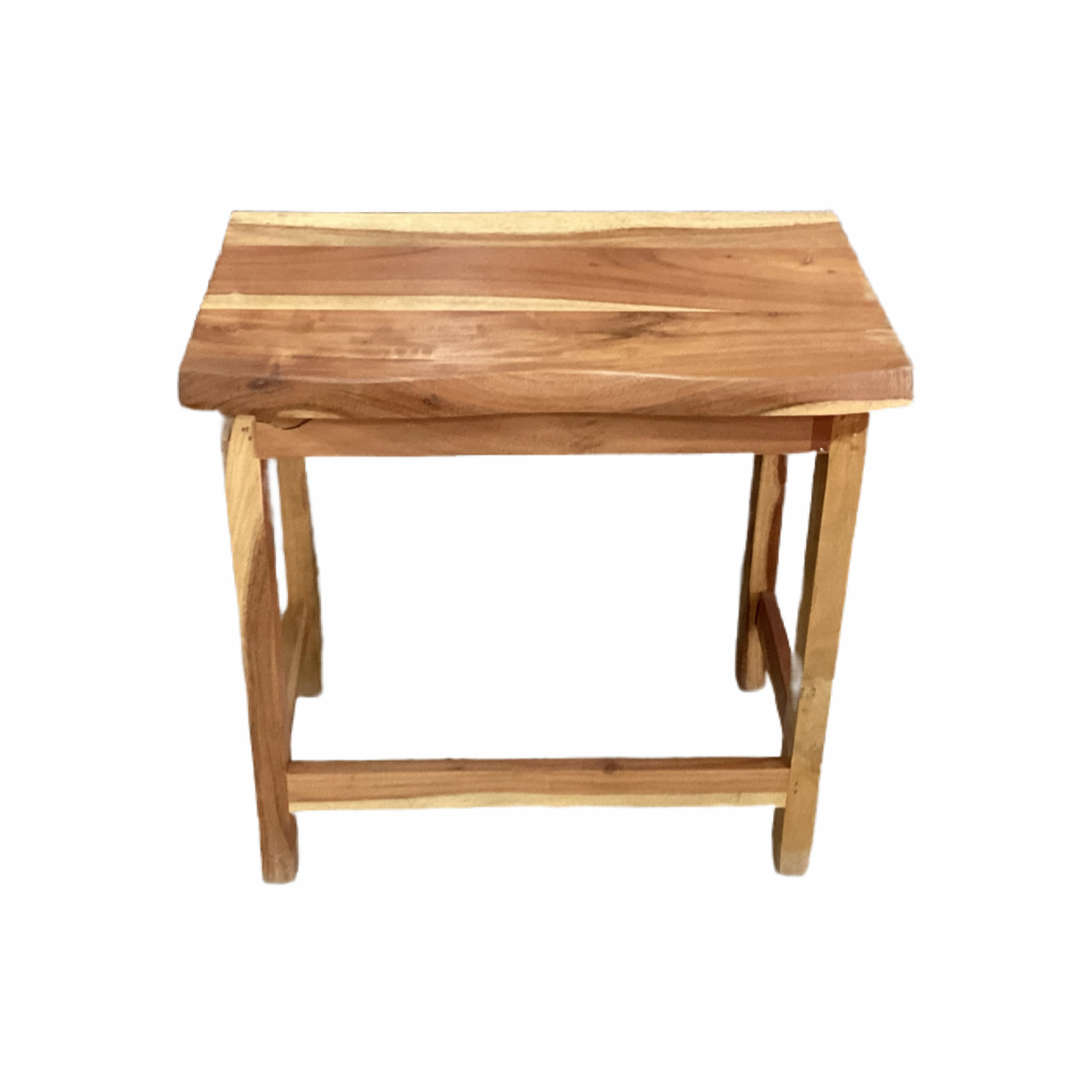 85732 - Natural Wood Stool 20x12x19