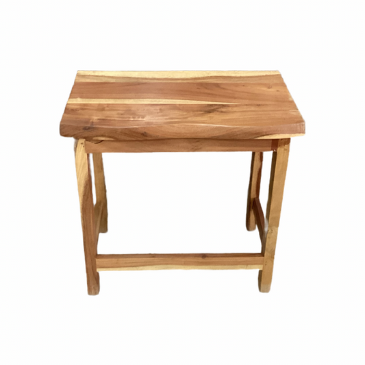 85732 Natural Wood Stool 20x12x19