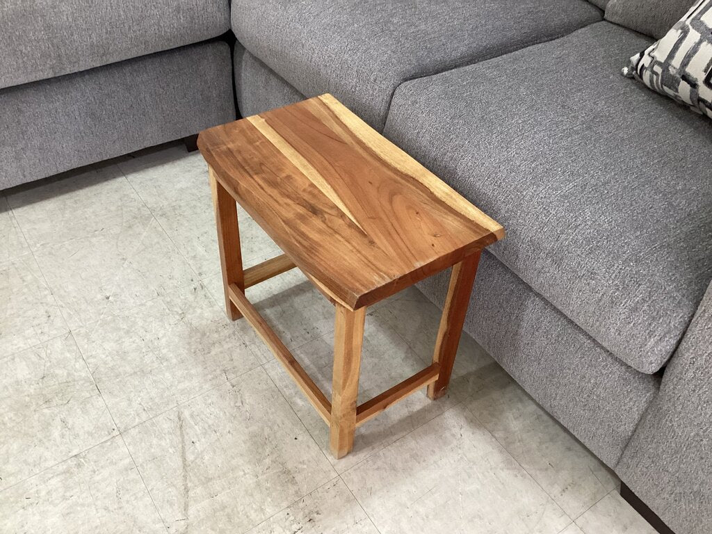 85732 - Natural Wood Stool 20x12x19