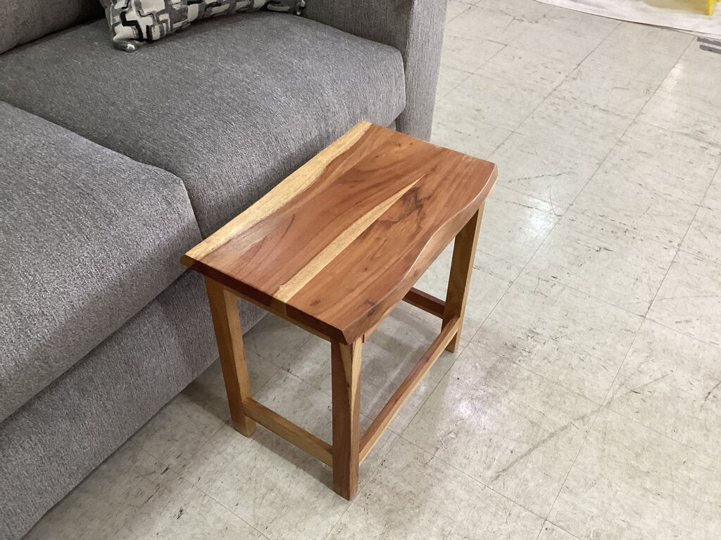 85732 - Natural Wood Stool 20x12x19