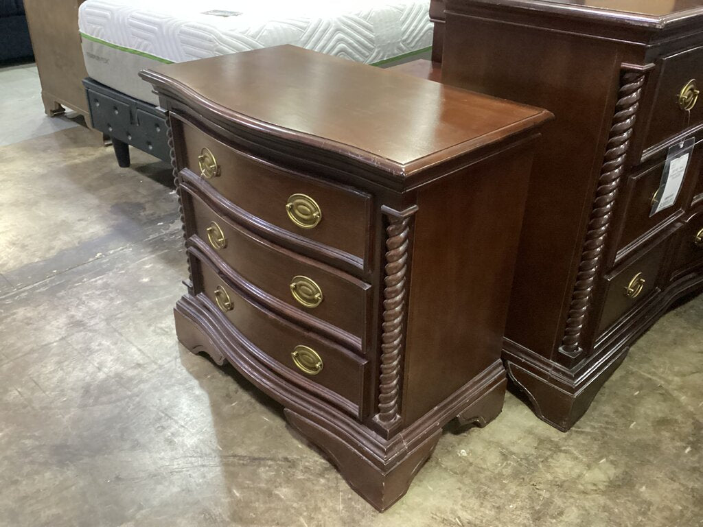 85748 - Three Drawer Nightstand 33x18x30