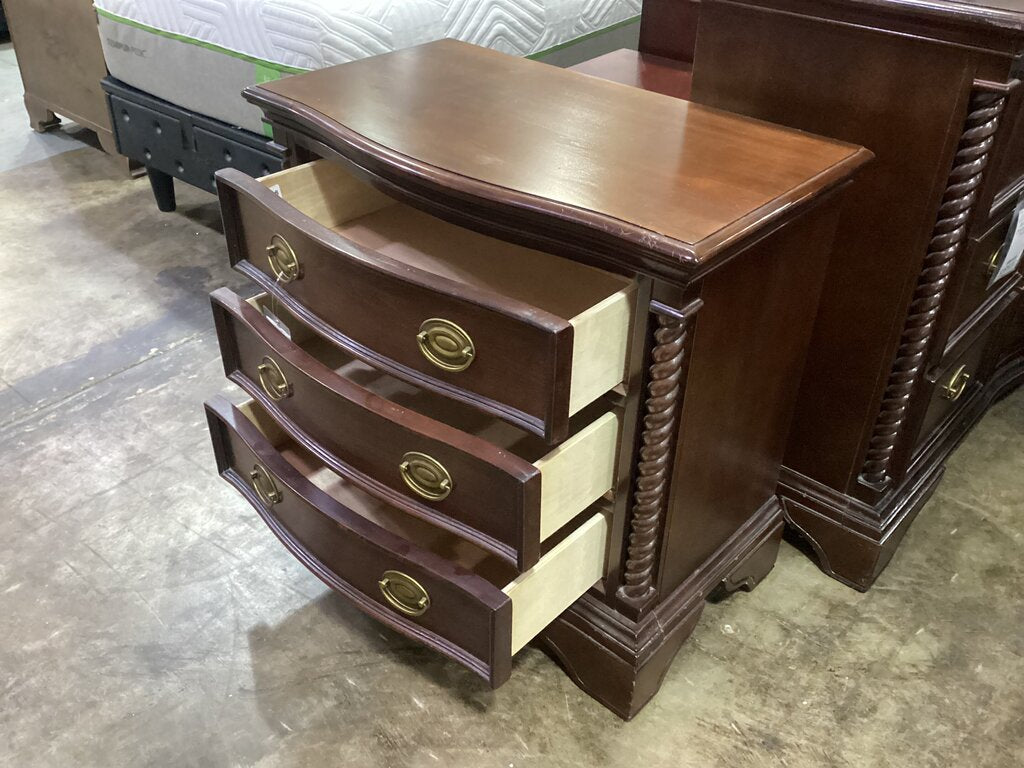 85748 - Three Drawer Nightstand 33x18x30