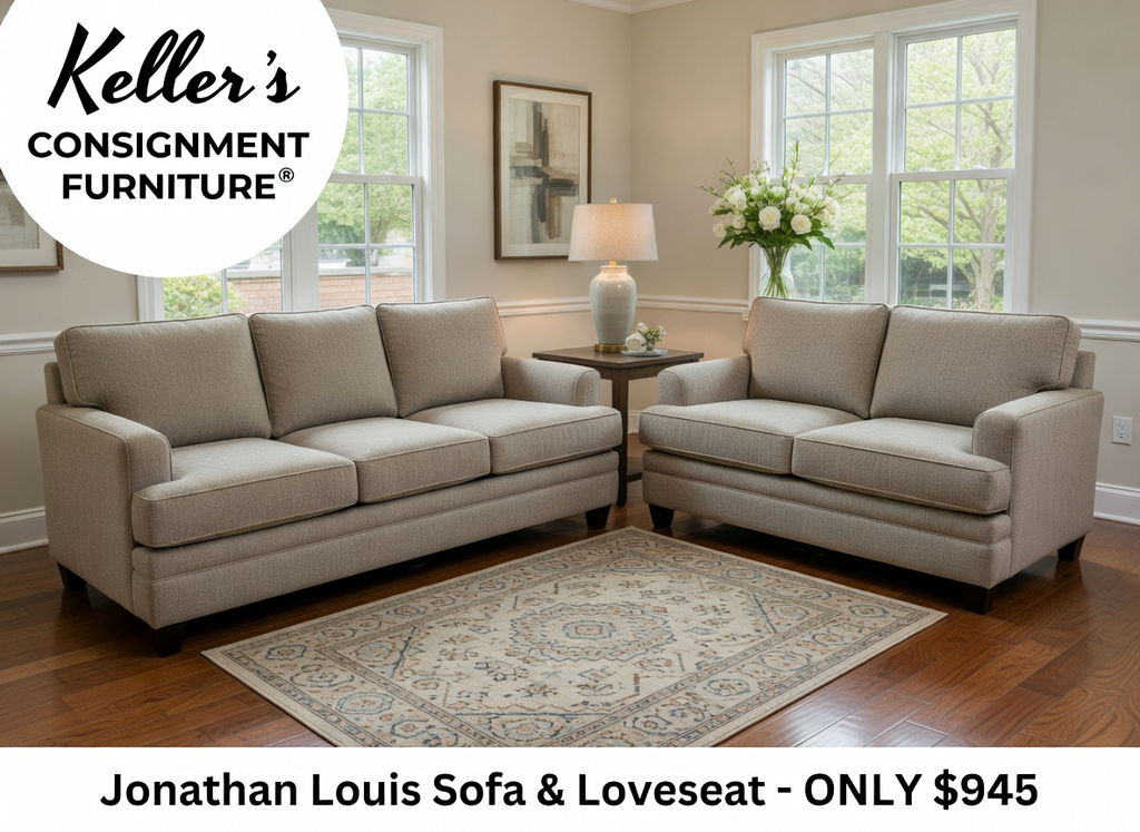 85770 - Jonathan Louis Radley Sofa and Loveseat (86x38x35)(61x38x35)