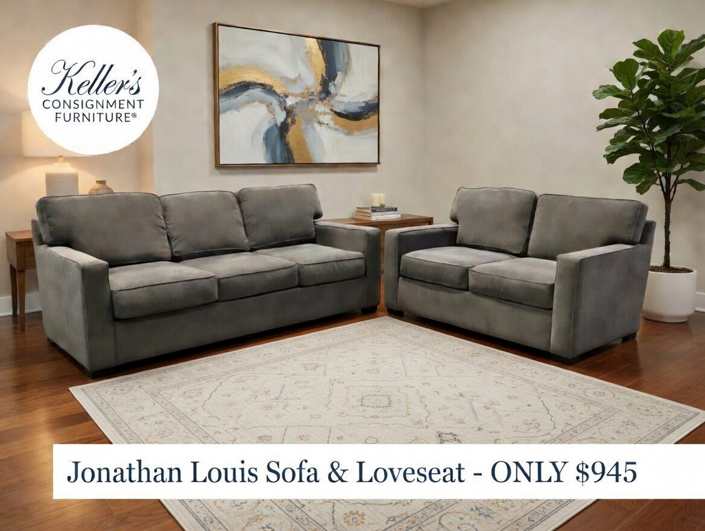 85770 - Jonathan Louis Radley Sofa and Loveseat (86x38x35)(61x38x35)