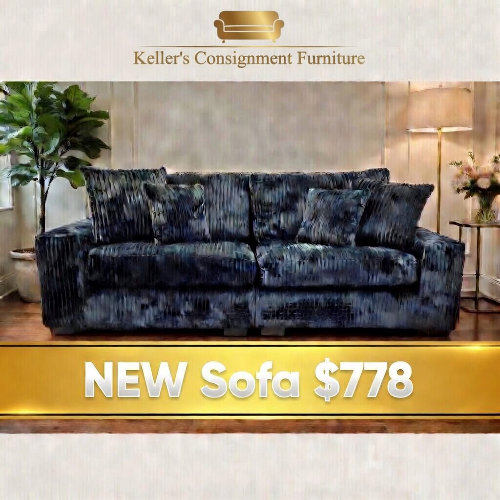 Libby Black Onyx NEW 2pc Sofa 107x38x40 (1300-03)